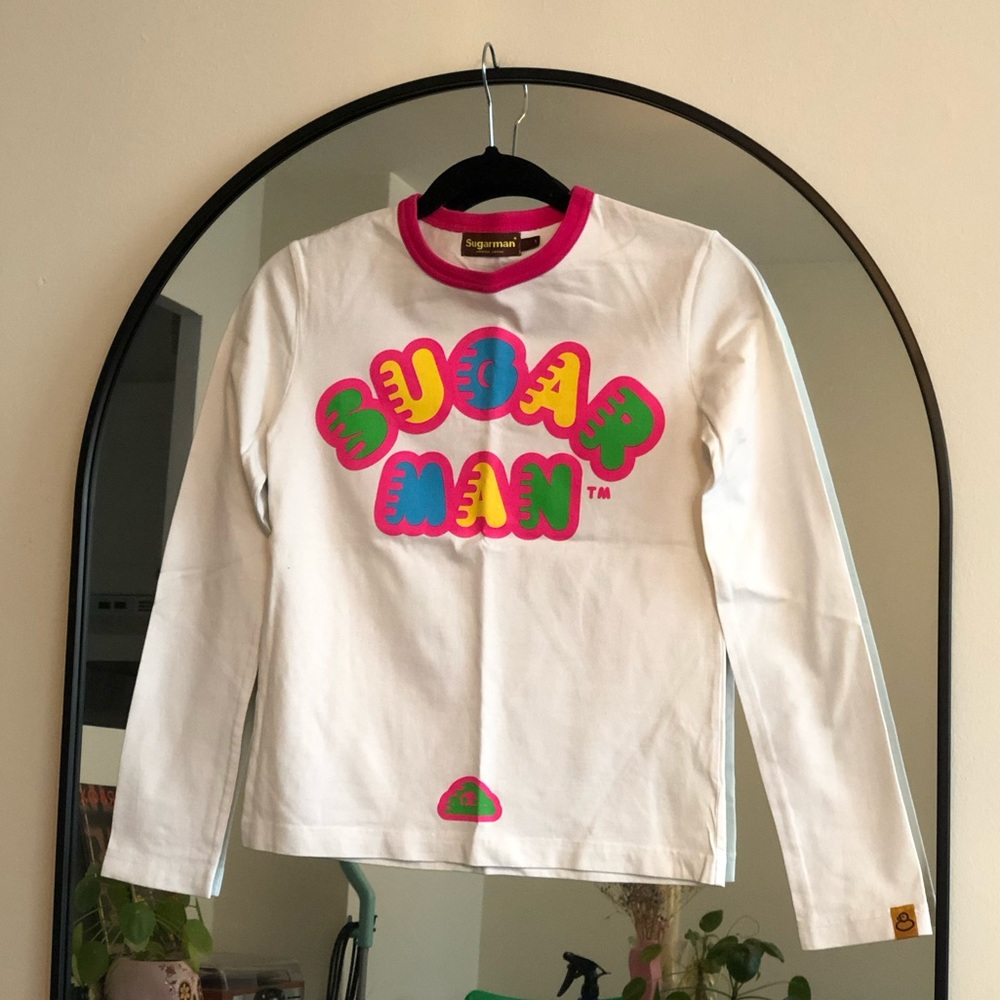 Y2K Sugarman Colourful Graphic Long Sleeves Tee